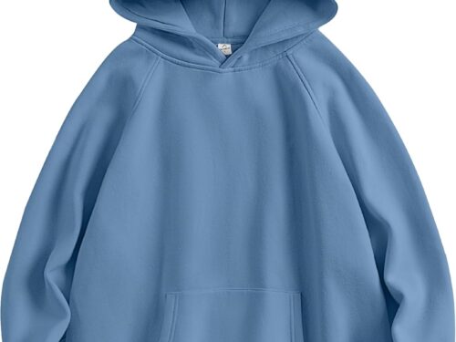 ANRABESS Women Hoodies Oversized Fleece Long Sleeve Comfy Casual Basic Pullover Sweatshirts 2025 Fall Outfits Y2K Clothes