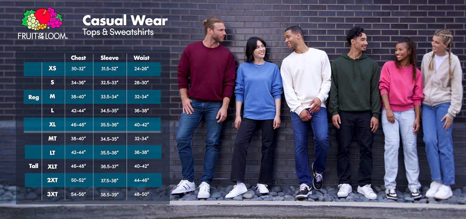 Fruit of the Loom mens Eversoft Fleece Pullover Hooded Sweatshirt, Moisture Wicking & Breathable