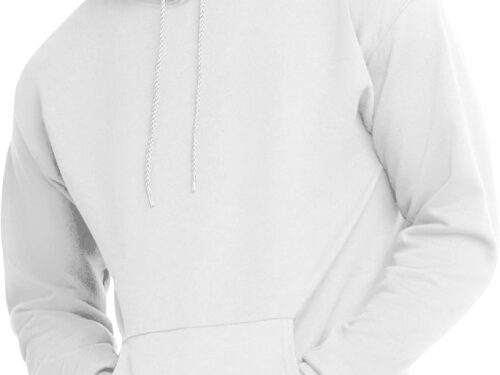 Hanes EcoSmart Hoodie, Midweight Fleece, Pullover Hooded Sweatshirt for Men