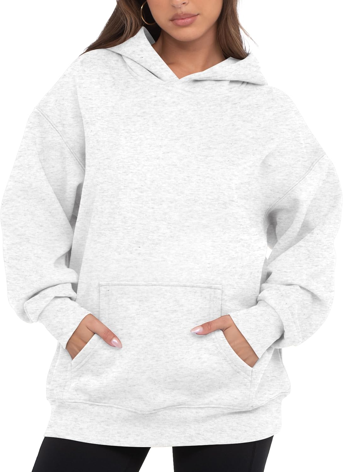 Womens Oversized Hoodies Fleece Loose Hooded Sweatshirt Fall Winter Outfits 2025 Trendy Clothes