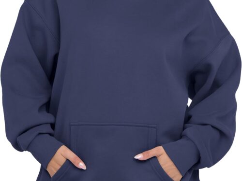 Womens Oversized Hoodies Fleece Loose Hooded Sweatshirt Fall Winter Outfits 2025 Trendy Clothes